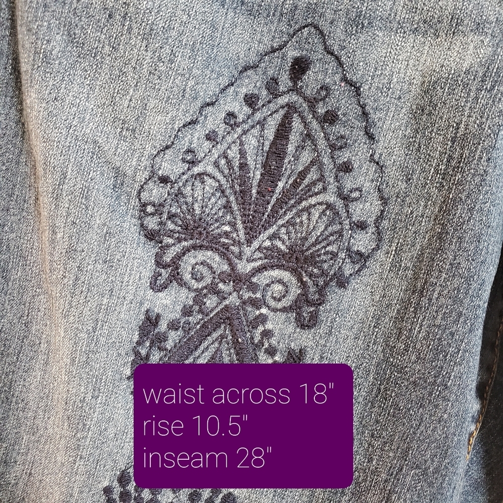 BANDALINO lisbeth Navy Embroidered Jeans - Picture 9 of 12